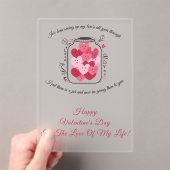 Invitations En Acrylique Pot de l'amour Saint-Valentin (In situ (ordinateur de poche))