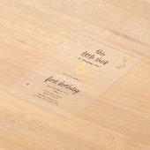 Invitations En Acrylique Poules mignonnes et poulets tournants un anniversa (Poser)