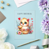 Invitations En Acrylique Poulet de naissance mignon. (Insitu (Mariage))