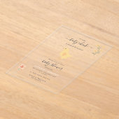 Invitations En Acrylique Poulets mignons Poulets Baby shower à éclos (Poser)