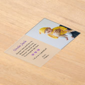 Invitations En Acrylique Pourpre Serez-Vous Mon Parrain Proposition Baptême (Poser)