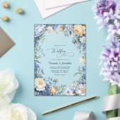 Invitations En Acrylique Powder Blue, Lemon Chiffon & Soft White Wedding (Insitu (Mariage))