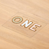 Invitations En Acrylique Premier anniversaire de ONE (Poser)