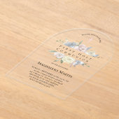 Invitations En Acrylique Premier cadre fleuri de la sainte communion (Poser)