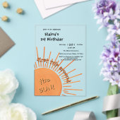 Invitations En Acrylique Premier Voyage Autour Du Soleil 1Er Anniversaire (Insitu (Mariage))