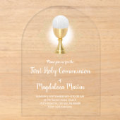 Invitations En Acrylique Première communion (Recto)