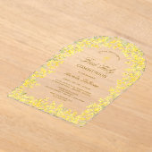 Invitations En Acrylique Première communion de Mimosa Arch (Poser)