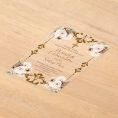 Invitations En Acrylique Première communion sacrée de Boho en Espagne (Poser)