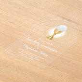 Invitations En Acrylique Première sainte communion (Poser)