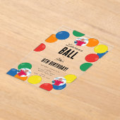 Invitations En Acrylique Prenons un thème de fête Anniversaire de enfant de (Poser)