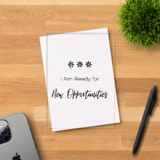 Invitations En Acrylique Prêt pour de Nouvelles Opportunités