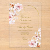 Invitations En Acrylique primera comunión (Recto)