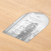 Invitations En Acrylique Priscilla Mariage classique Enregistrer la date (Poser)