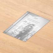 Invitations En Acrylique Priscilla Mariage classique Enregistrer la date (Poser)