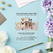 Invitations En Acrylique Promeneur de chiens transparent (Insitu (Mariage))