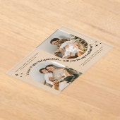 Invitations En Acrylique Proposition de Parrain Photo Double Arche (Poser)