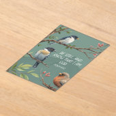 Invitations En Acrylique Psaume 46:10 Bible chrétienne Verse Image (Poser)