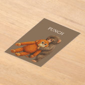 Invitations En Acrylique Punch Monkey Funny Notebook | Cute Cartoon Monkey (Poser)