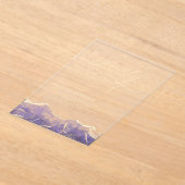 Invitations En Acrylique Purple Gold Agate 70e Soixante-dix Anniversaire (Poser)