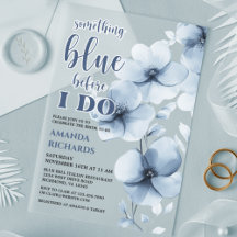 Quelque chose de bleu avant de faire Fête des mari