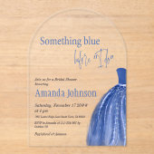 Invitations En Acrylique Quelque chose de bleu avant de porter Fête des mar (Recto)