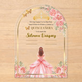 Invitations En Acrylique Quince (Recto)