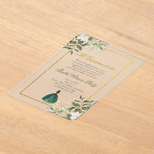 Invitations En Acrylique Quinceanera espagnole verdoyante (Poser)