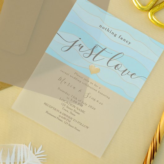 Invitations En Acrylique Réception de mariage simple et authentique