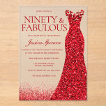Invitations En Acrylique Red Gown 90th Birthday Party<br><div class="desc">Red Gown 90th Birthday Party Acrylique Invitations Voir beaucoup d'autres variations dans notre collection ci-dessous</div>