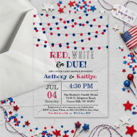 Red, White & Due! Fête de bébé pour le 4 juillet