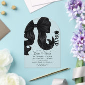 Invitations En Acrylique Remise de diplômes moderne Bow (Insitu (Mariage))