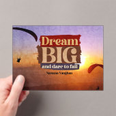 Invitations En Acrylique Rêver Gros Et Oser Échouer (In situ (ordinateur de poche))