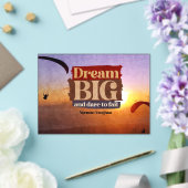 Invitations En Acrylique Rêver Gros Et Oser Échouer (Insitu (Mariage))