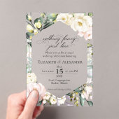 Invitations En Acrylique Rien de fabuleux d'aimer Floral Photo Boho Mariage (In situ (ordinateur de poche))