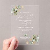 Invitations En Acrylique Rien De Fancy Just Love Mariage de verdure (In situ (ordinateur de poche))