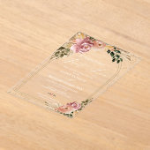 Invitations En Acrylique Rien De Fancy Just Love Mariage intime (Poser)