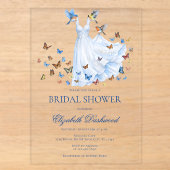 Invitations En Acrylique Robe de princesse de conte de fée capricieuse pour (Recto)