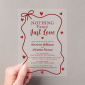 Invitations En Acrylique Roeurs Rouges Rien de Fantaisiste Juste un Script  (In situ (ordinateur de poche))