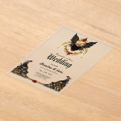 Invitations En Acrylique Romance gothique, dans les ombres de l'amour (Poser)