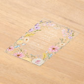 Invitations En Acrylique Romantic Spring Wildflower Meadow Wedding (Poser)