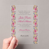 Invitations En Acrylique Romantique classique Pearl Swan Mariage de cadre f (In situ (ordinateur de poche))