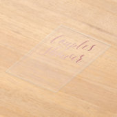 Invitations En Acrylique Rose moderne  Gold Couples Wedding shower (Poser)