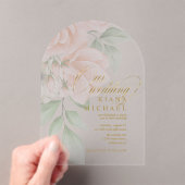 Invitations En Acrylique Rose souple Mariage transparent ID828 (In situ (ordinateur de poche))