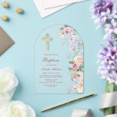 Invitations En Acrylique Roses Arch Baptism (Insitu (Mariage))