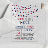 Rouge, Blanc & Due ! baby shower 4 juillet