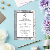 Invitations En Acrylique Rustic Silver Birch Tree Wedding (Insitu (Mariage))