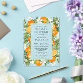 Invitations En Acrylique Rustic Tangerine Citrus Orange Bridal Shower (Insitu (Mariage))