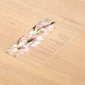 Invitations En Acrylique Rustique Boho Floral Mariage de automne d'automne (Poser)