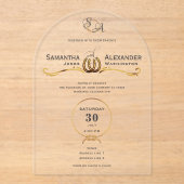 Invitations En Acrylique Rustique Lucky Love Western Barn Horseshoe Mariage (Recto)