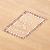 Invitations En Acrylique Rustique Luxe Terracotta Carrelage Burnt Orange Ma (Poser)